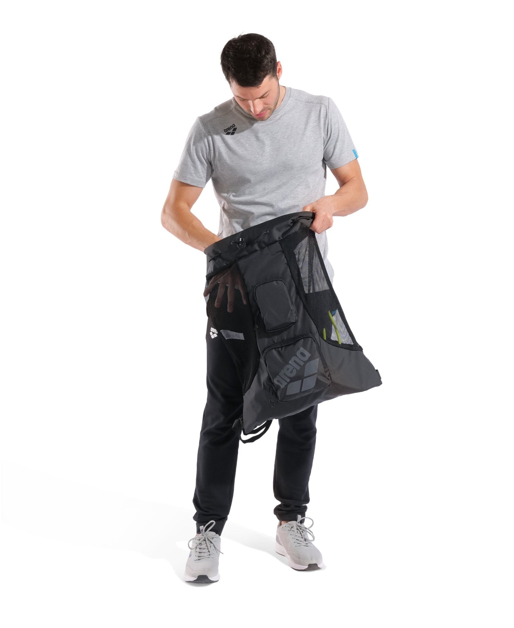 ARENA ALL SET MESH BAG - Black