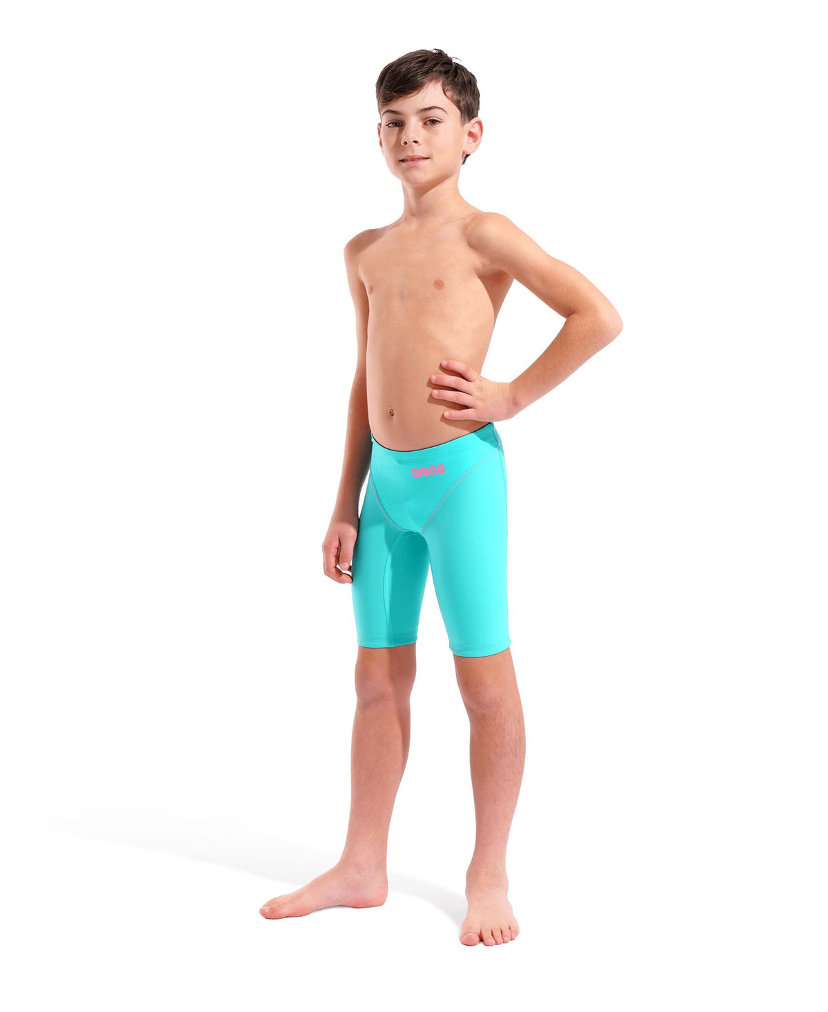 ARENA BOYS POWERSKIN IMPULSO SHOCKING PINK & WATER JAMMER