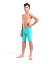 ARENA BOYS POWERSKIN IMPULSO SHOCKING PINK & WATER JAMMER - Aqua