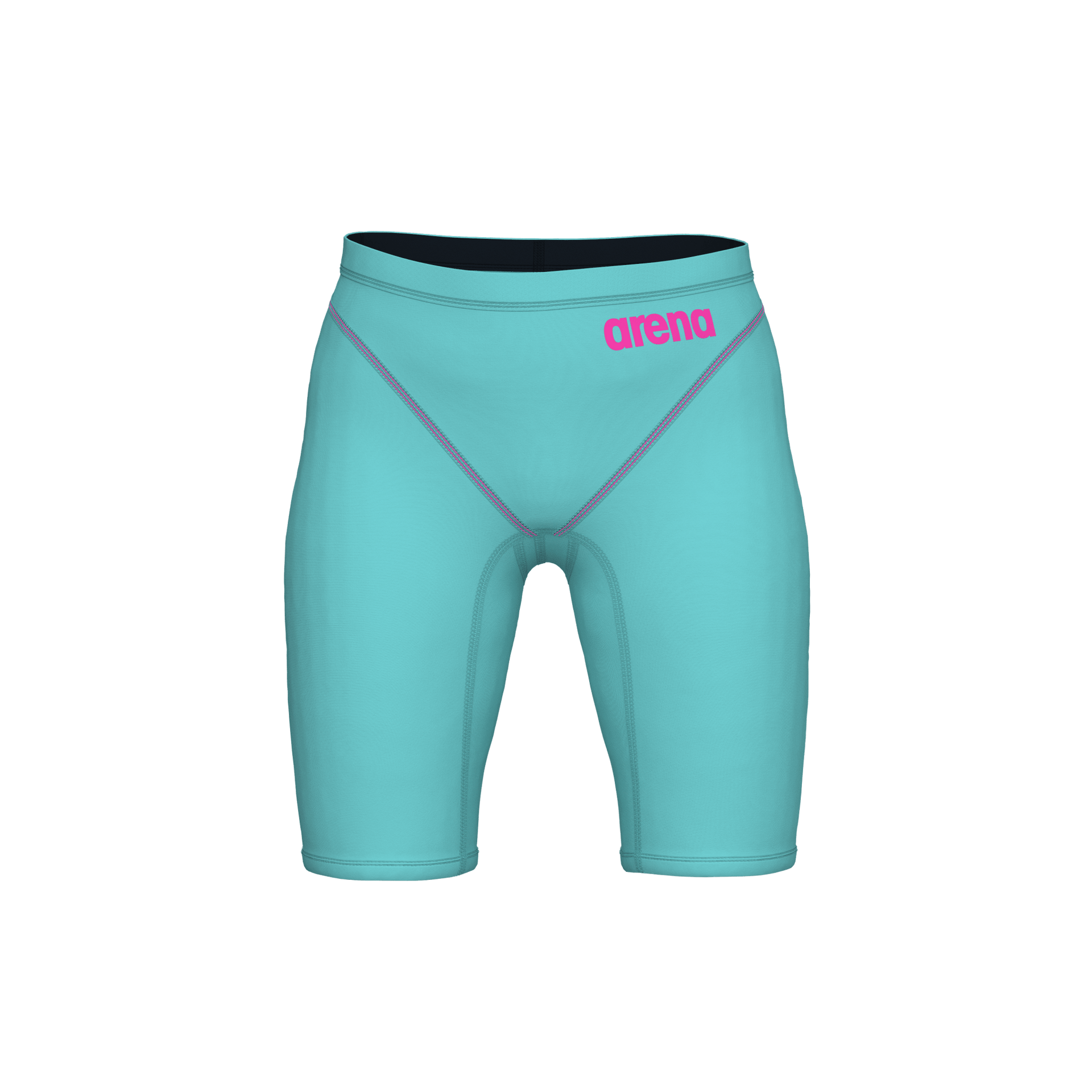 ARENA BOYS POWERSKIN IMPULSO SHOCKING PINK & WATER JAMMER - Aqua