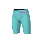 ARENA BOYS POWERSKIN IMPULSO SHOCKING PINK & WATER JAMMER - Aqua