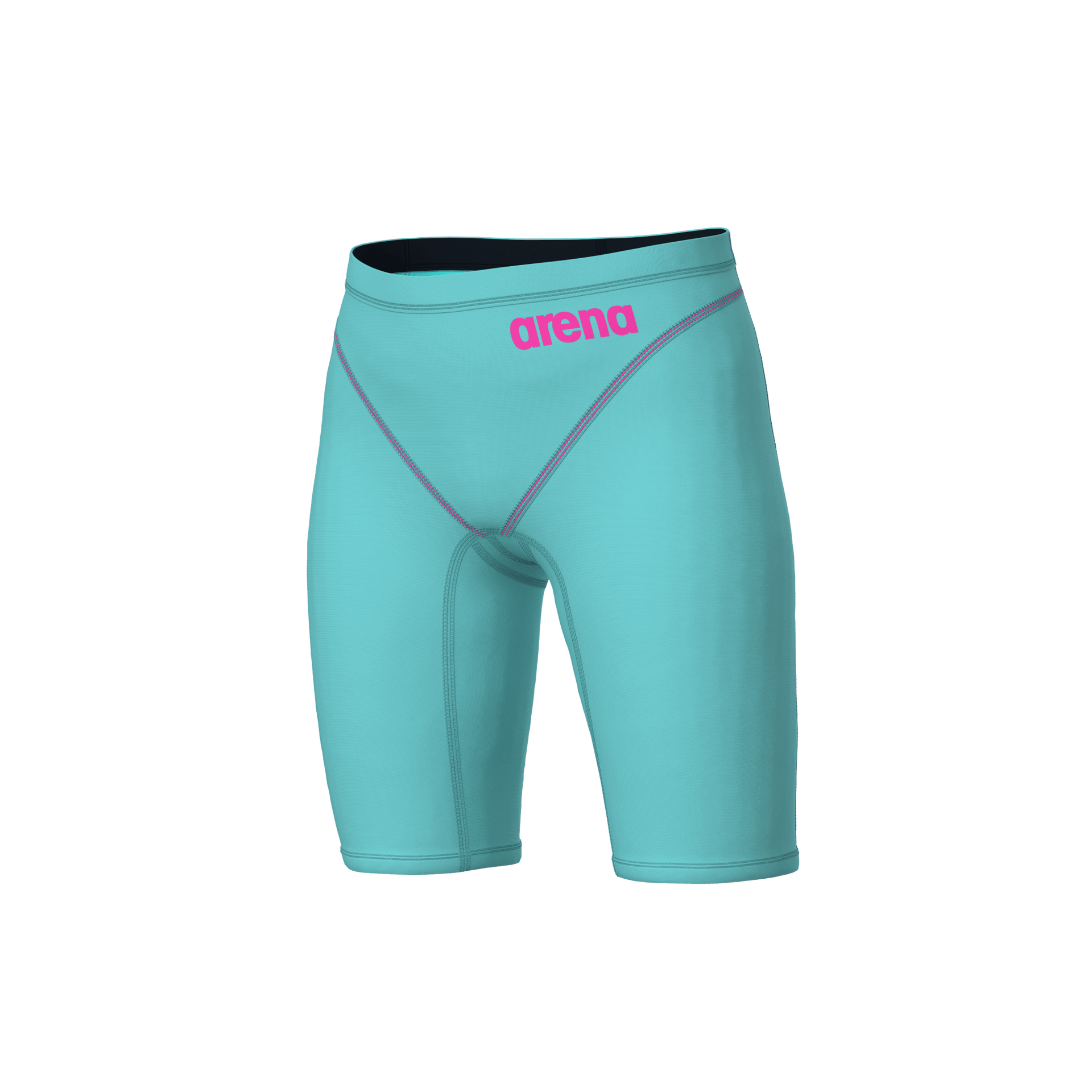 ARENA BOYS POWERSKIN IMPULSO SHOCKING PINK & WATER JAMMER - Aqua