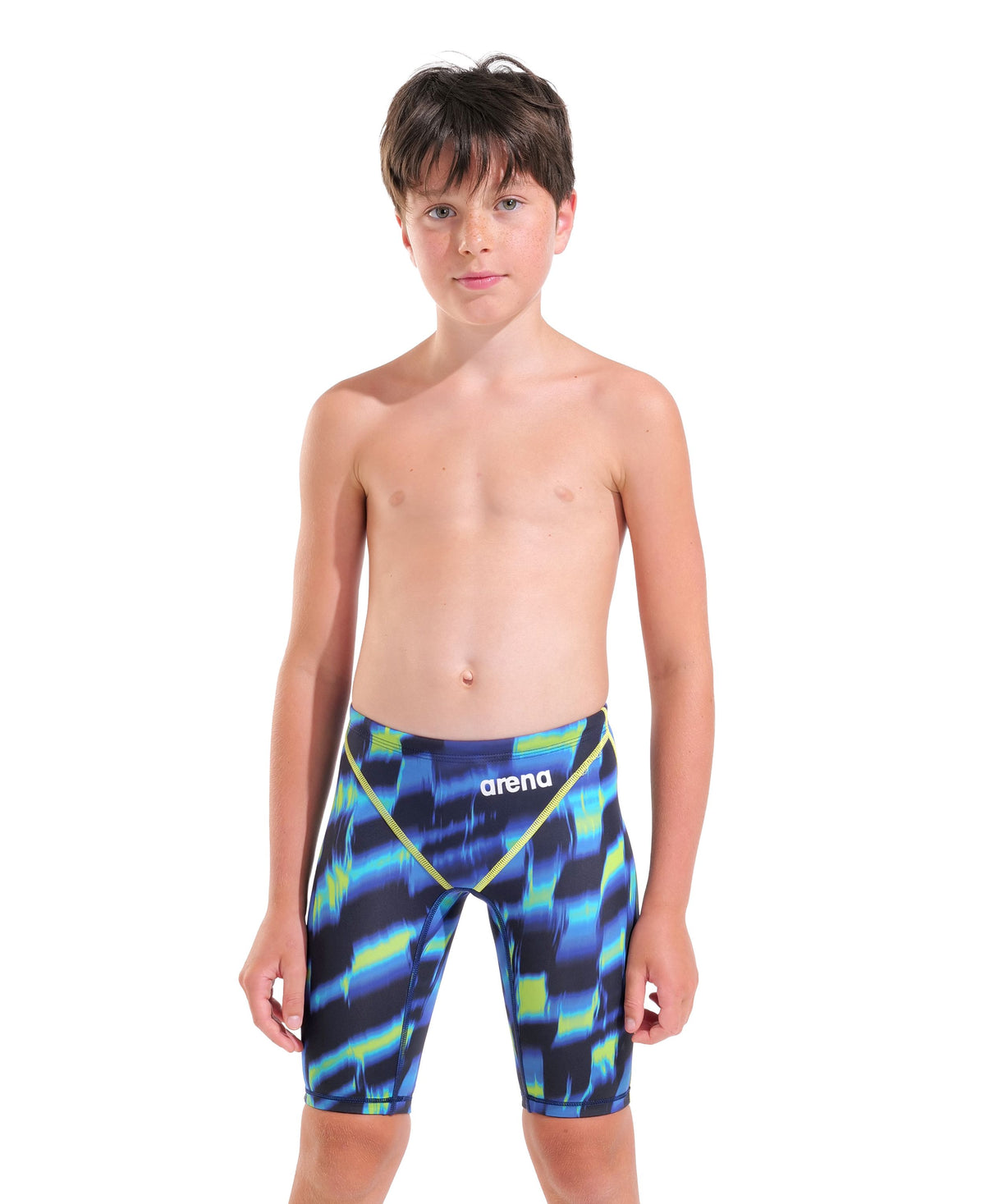 ARENA BOYS POWERSKIN ST NEXT AQUA GLEAM JAMMER