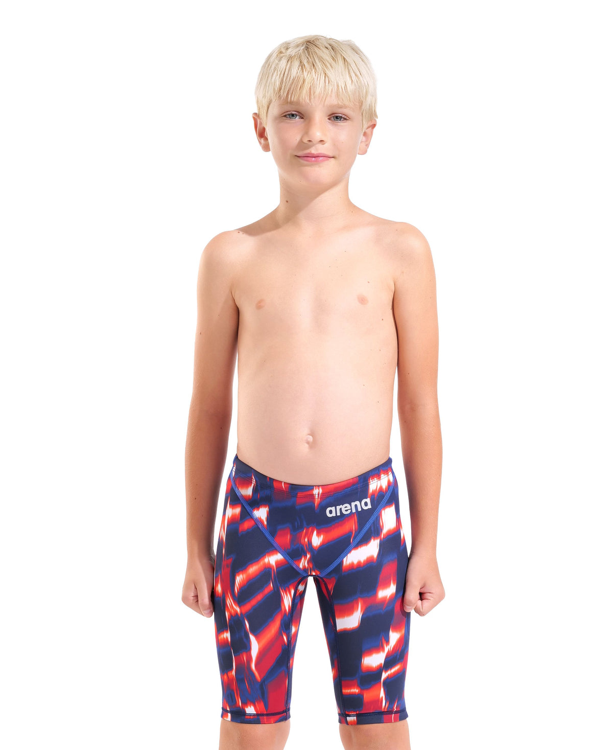 ARENA BOYS POWERSKIN ST NEXT AQUA GLEAM JAMMER