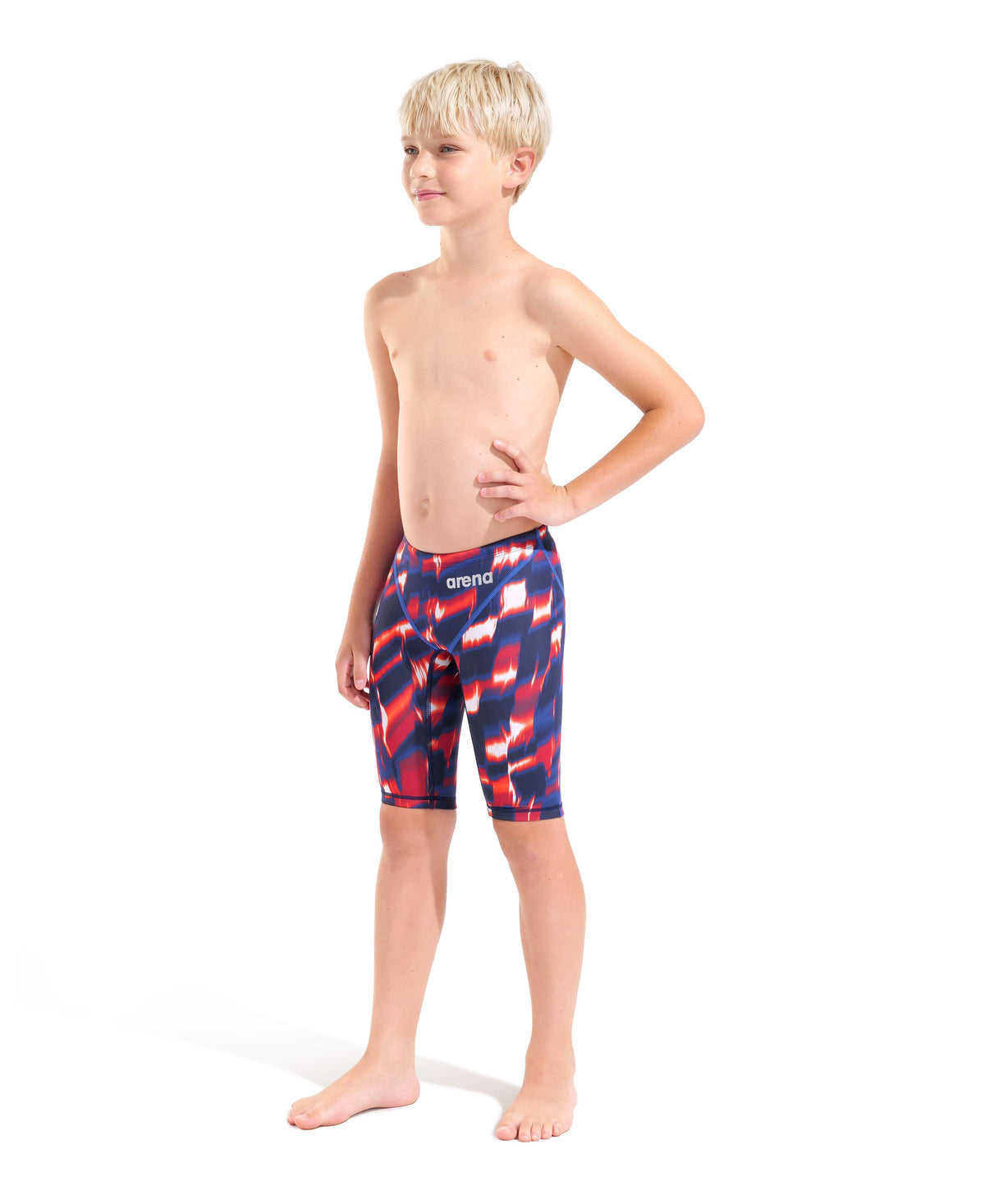 ARENA BOYS POWERSKIN ST NEXT AQUA GLEAM JAMMER