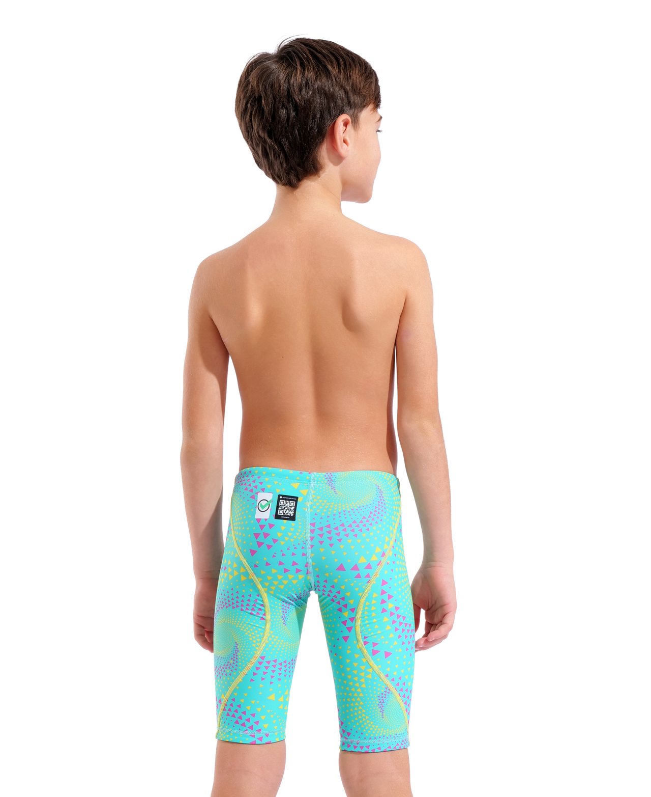 ARENA BOYS POWERSKIN ST NEXT FIREFLOW SEAGLASS JAMMER - Aqua