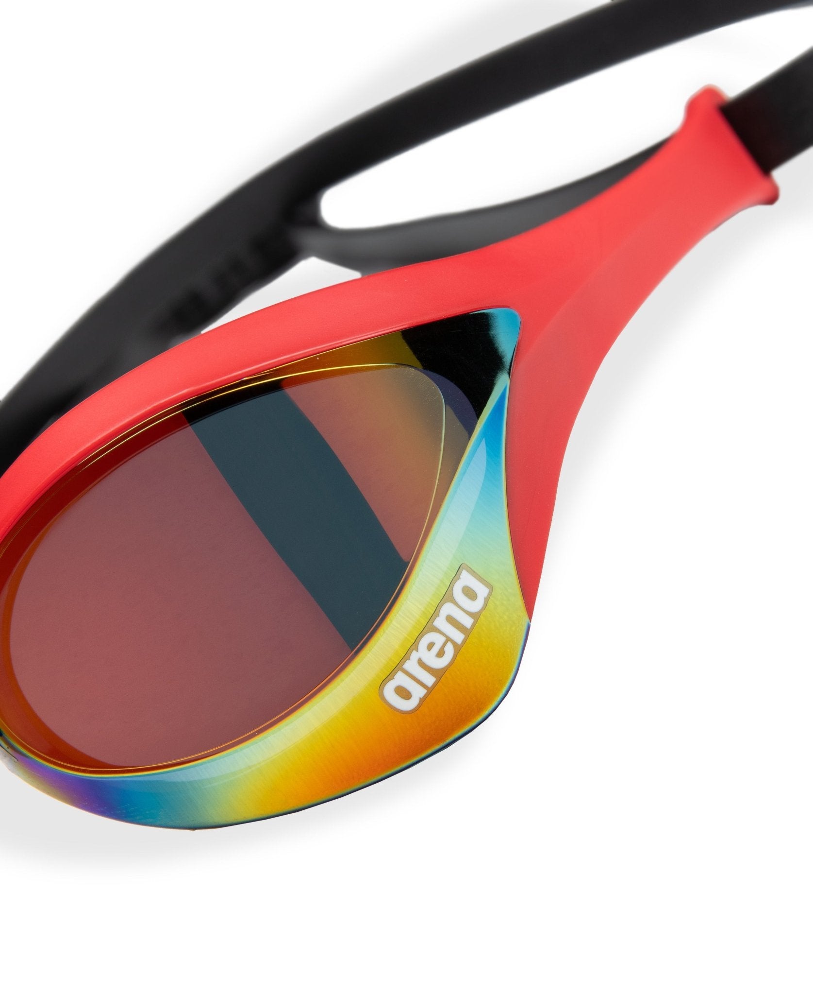 ARENA COBRA ULTRA SWIPE MIRROR GOLD LENSES - Red