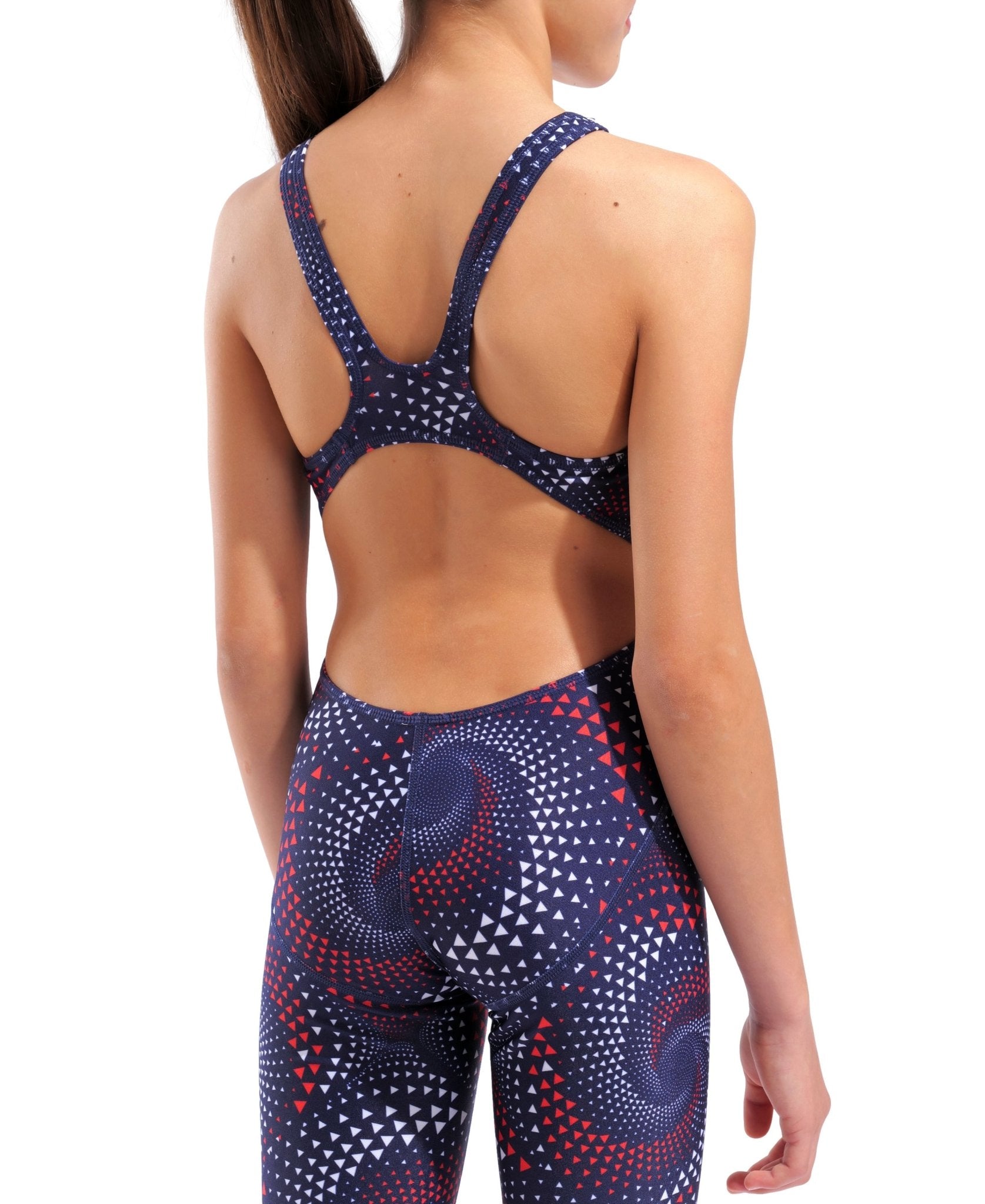 ARENA GIRLS FIREFLOW KNEESUIT - Navy