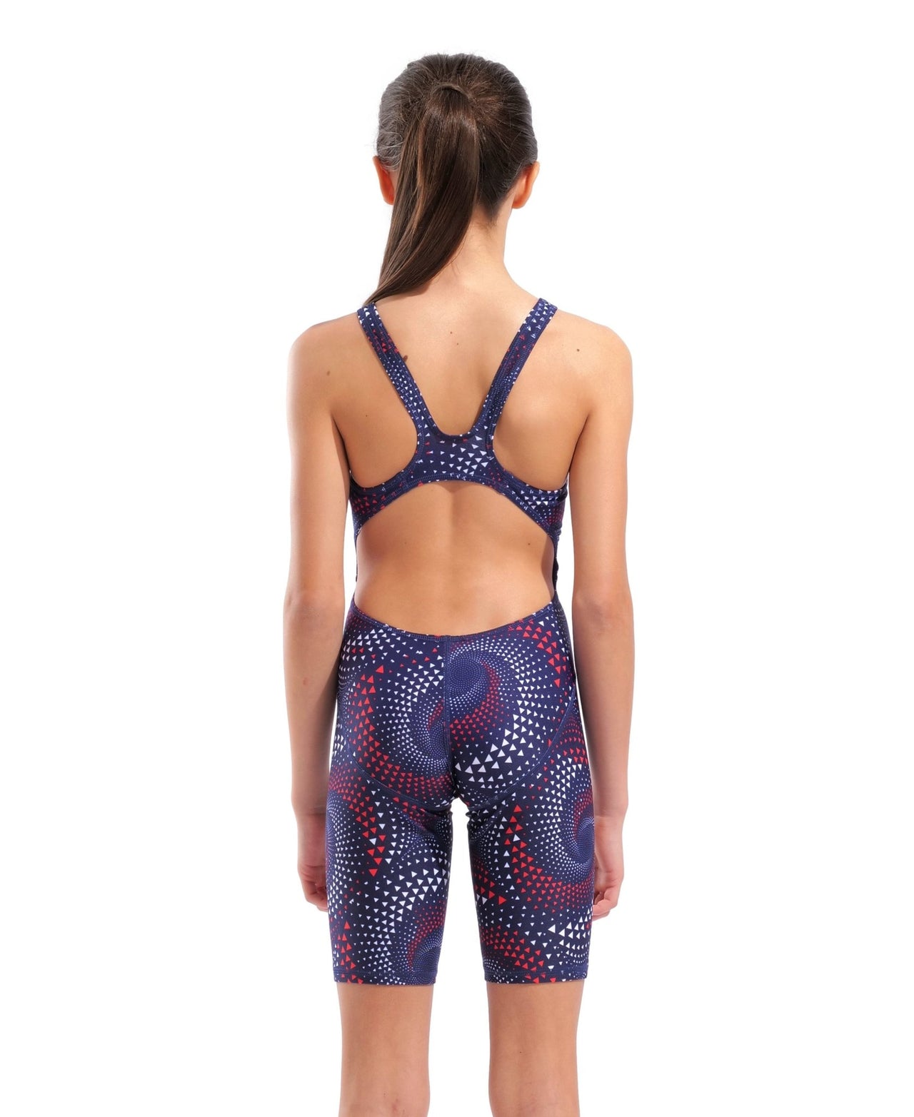 ARENA GIRLS FIREFLOW KNEESUIT - Navy