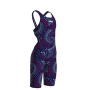 ARENA GIRLS FIREFLOW KNEESUIT - Navy
