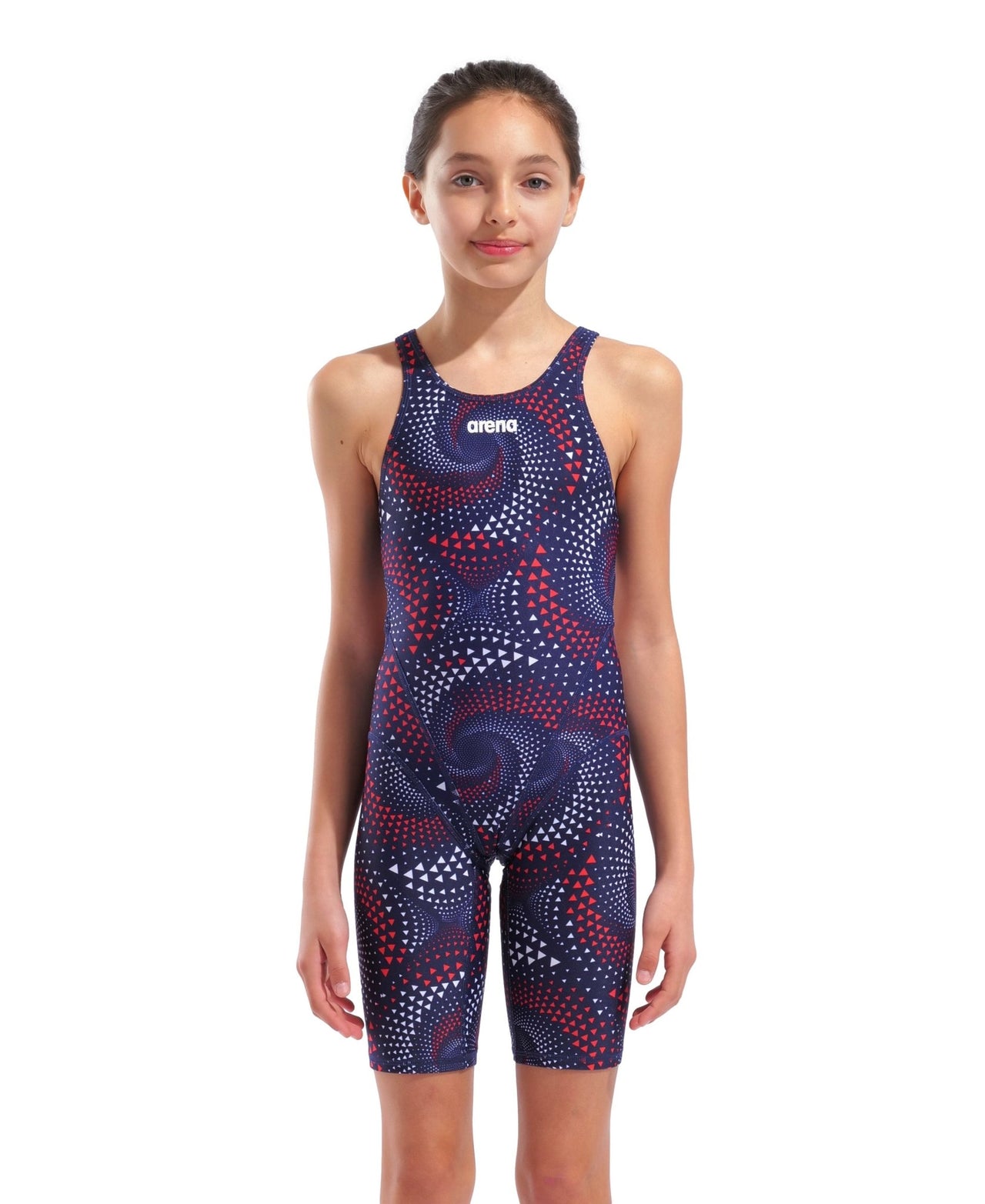 ARENA GIRLS FIREFLOW KNEESUIT - Navy