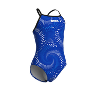 ARENA GIRLS FIREFLOW LIGHTDROP BACK SWIMSUIT - Royal Blue