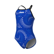 ARENA GIRLS FIREFLOW LIGHTDROP BACK SWIMSUIT - Royal Blue