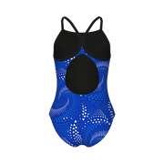 ARENA GIRLS FIREFLOW LIGHTDROP BACK SWIMSUIT - Royal Blue