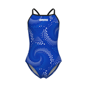 ARENA GIRLS FIREFLOW LIGHTDROP BACK SWIMSUIT - Royal Blue