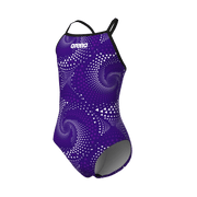 ARENA GIRLS FIREFLOW LIGHTDROP BACK SWIMSUIT - Royal Blue