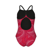 ARENA GIRLS FIREFLOW LIGHTDROP BACK SWIMSUIT - Navy