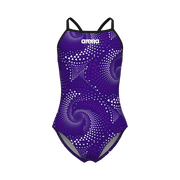 ARENA GIRLS FIREFLOW LIGHTDROP BACK SWIMSUIT - Royal Blue
