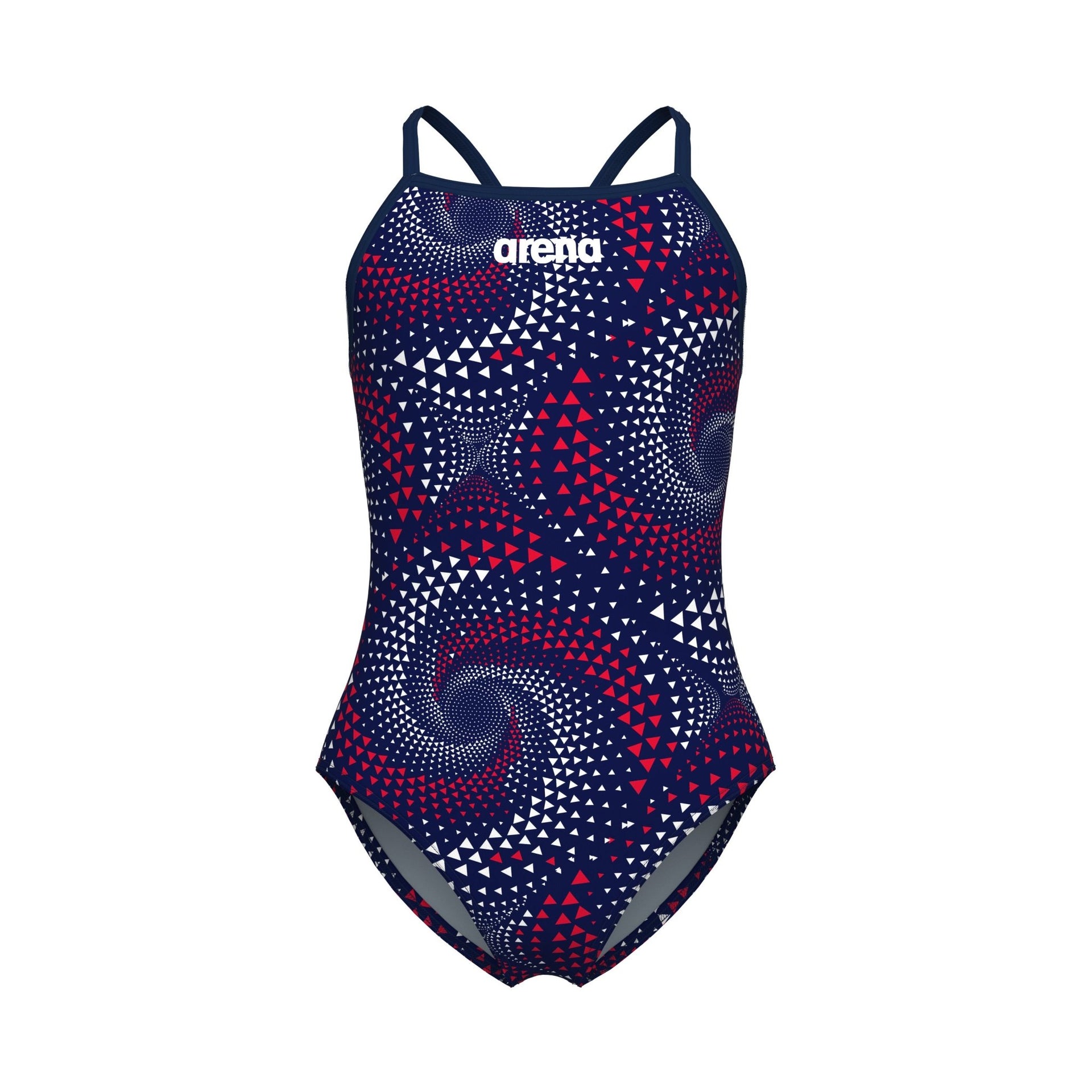 ARENA GIRLS FIREFLOW LIGHTDROP BACK SWIMSUIT - Navy