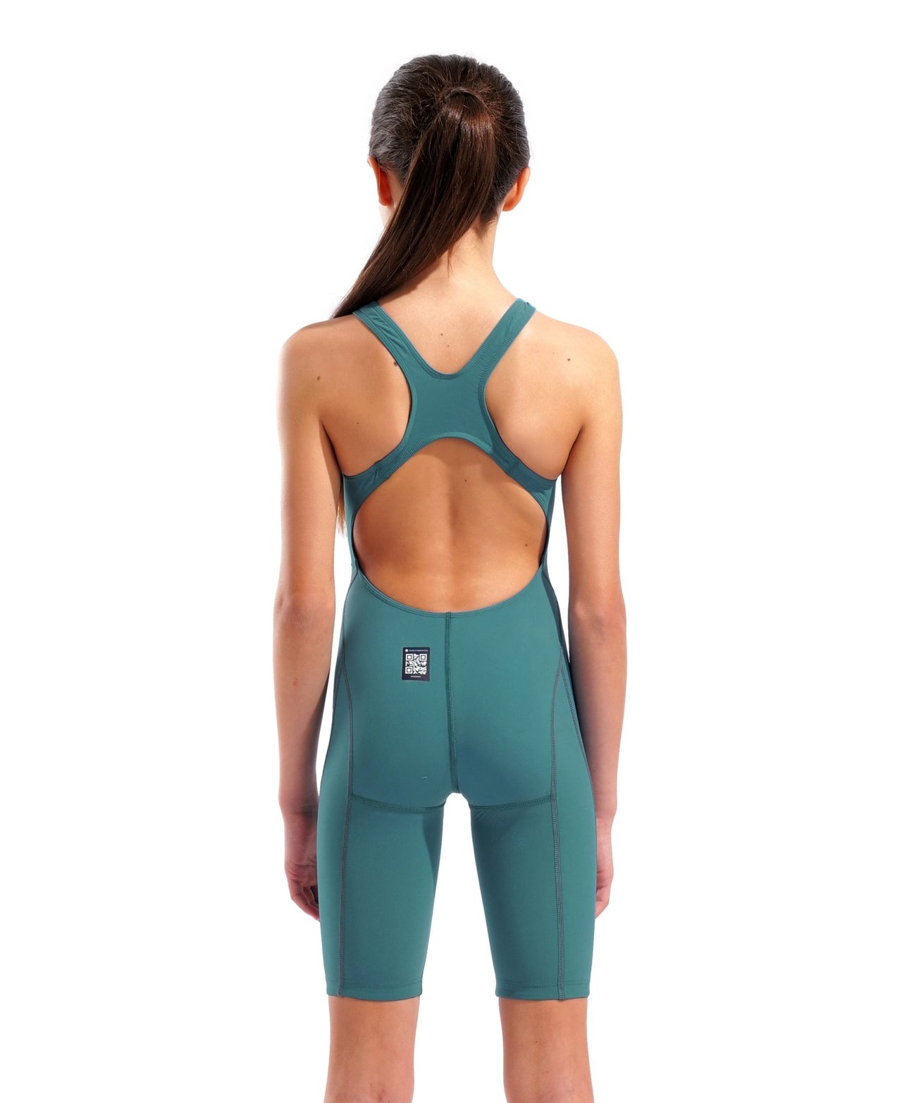 ARENA GIRLS POWERSKIN IMPULSO JADE AURA OPEN BACK KNEESUIT - Green