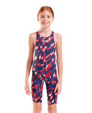 ARENA GIRLS POWERSKIN ST NEXT AQUA GLEAM OPEN BACK KNEESUIT