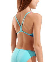 ARENA GIRLS TEAM SWIMSUIT CHALLENGE SOLID - Turquoise
