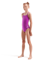 ARENA GIRLS TEAM SWIMSUIT CHALLENGE SOLID - Fuchsia