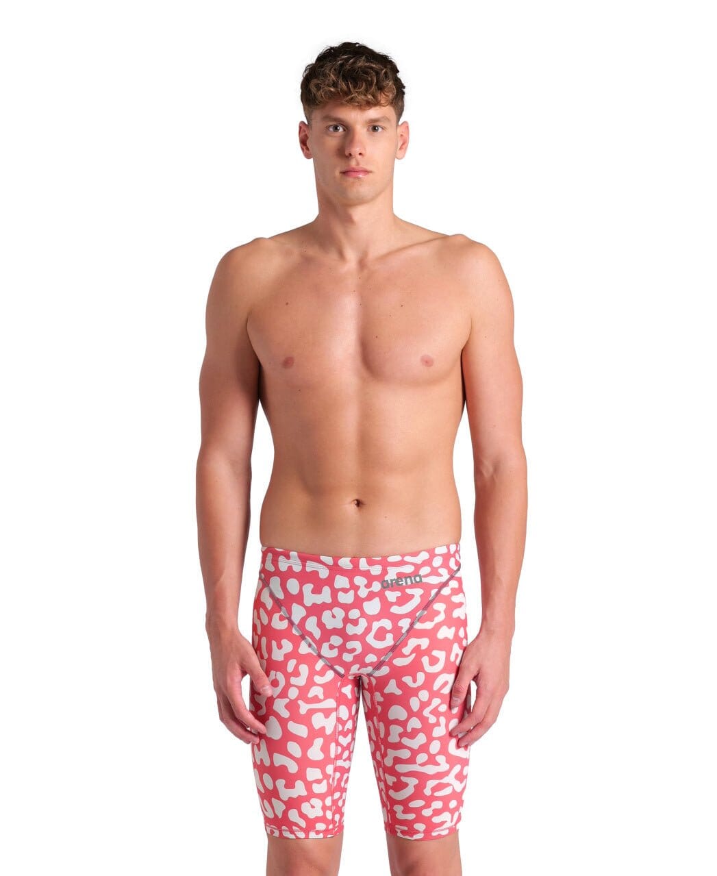 ARENA MENS LEOPARD SKIN GERANIUM POWERSKIN ST NEXT JAMMER