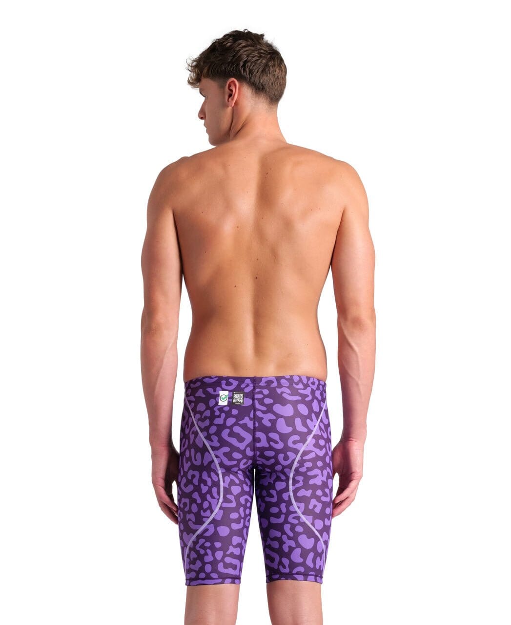 ARENA MENS LEOPARD SKIN VIOLET POWERSKIN ST NEXT JAMMER