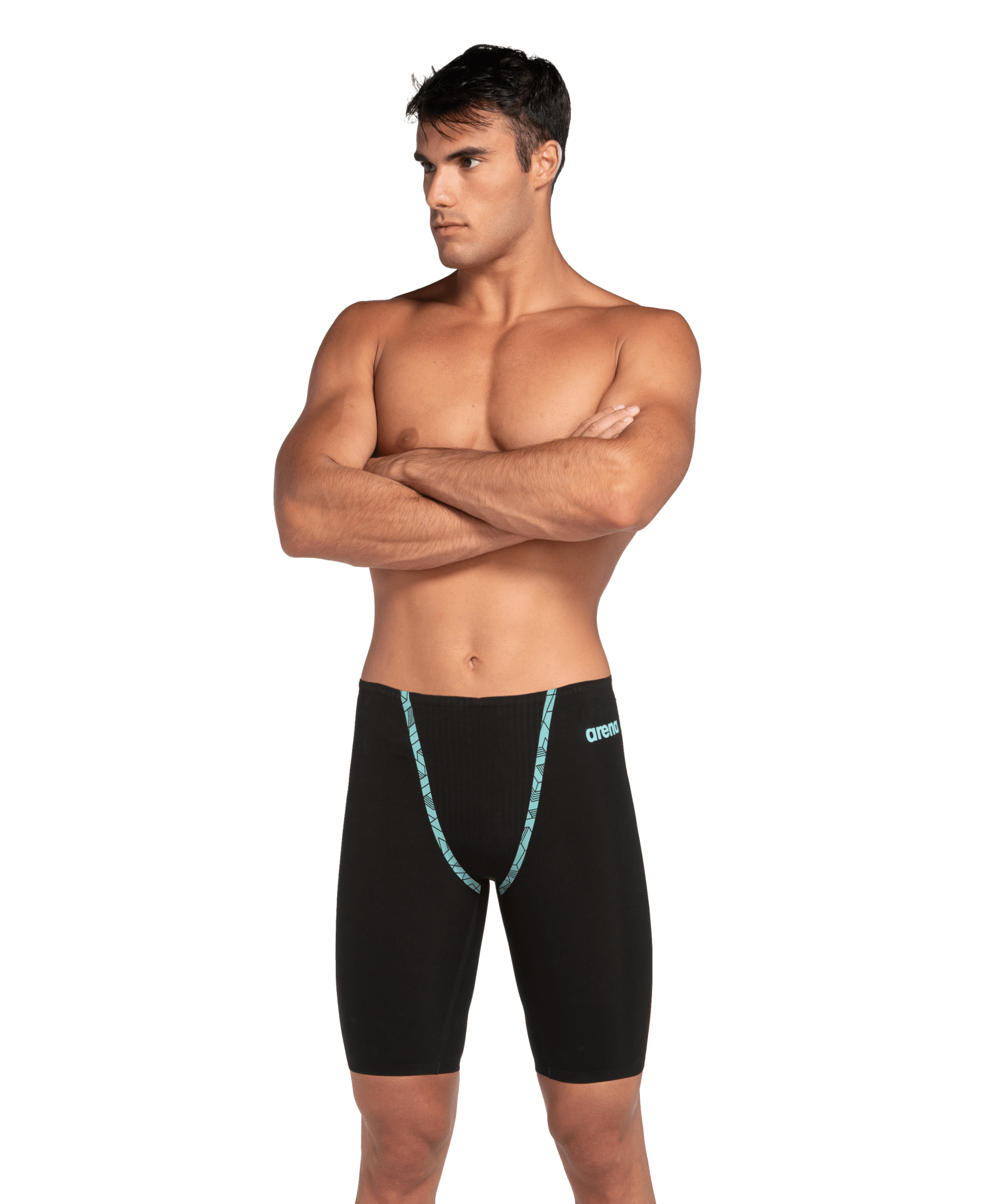 ARENA MENS POWERSKIN PRIMO JAMMER HIGH WAIST - Black