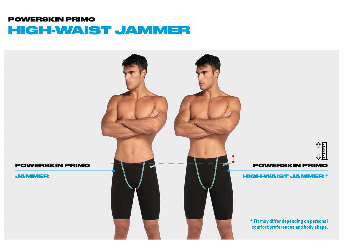 ARENA MENS POWERSKIN PRIMO JAMMER HIGH WAIST - Black