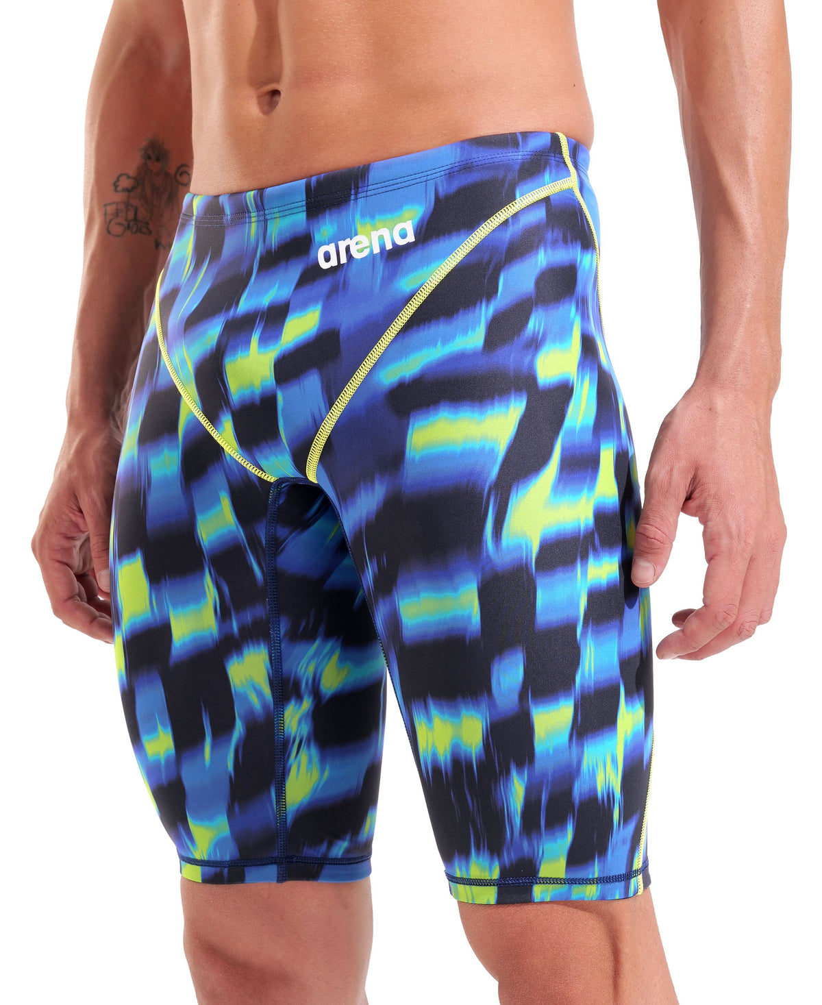 ARENA MENS POWERSKIN ST NEXT AQUA GLEAM JAMMER