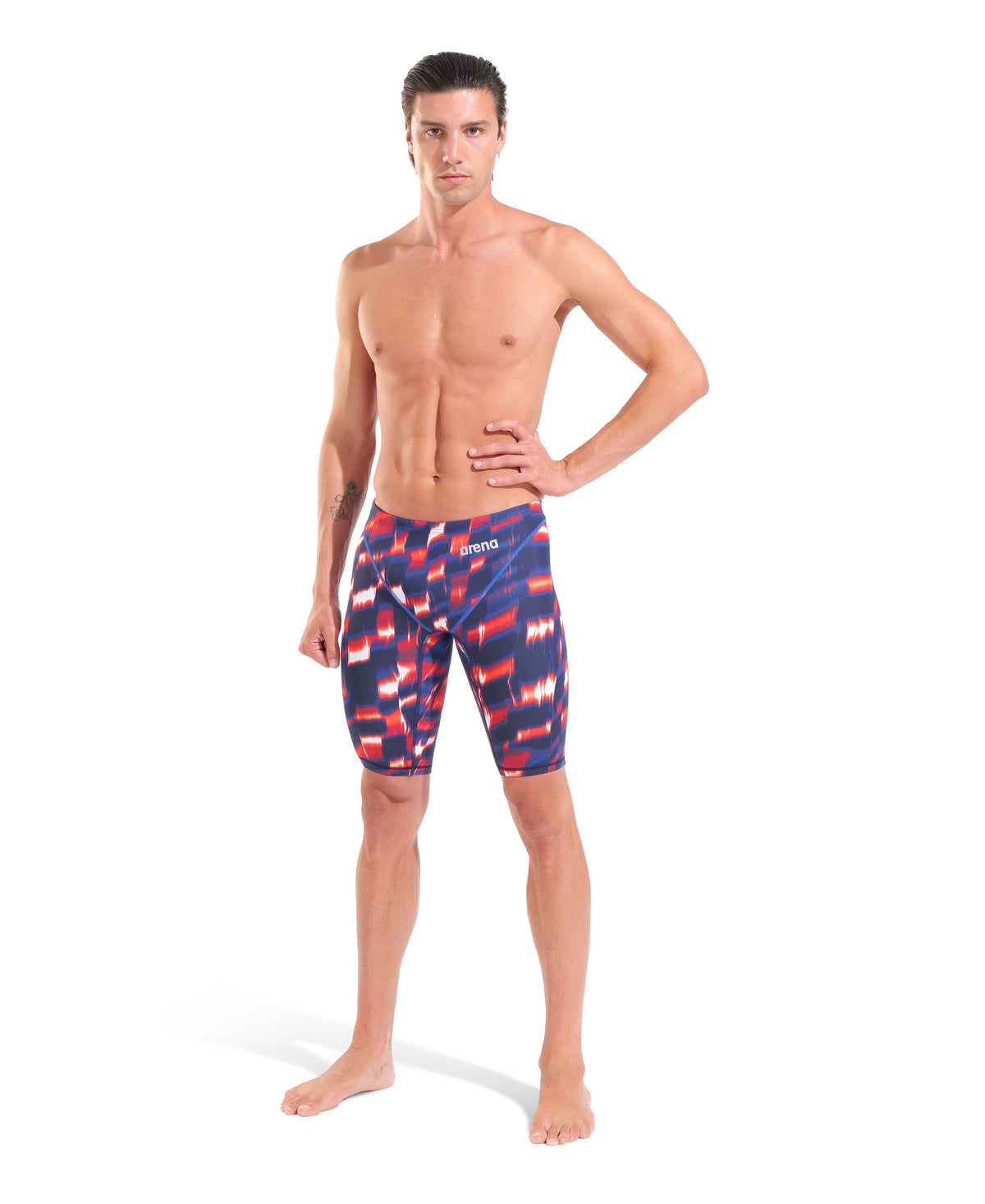ARENA MENS POWERSKIN ST NEXT AQUA GLEAM JAMMER
