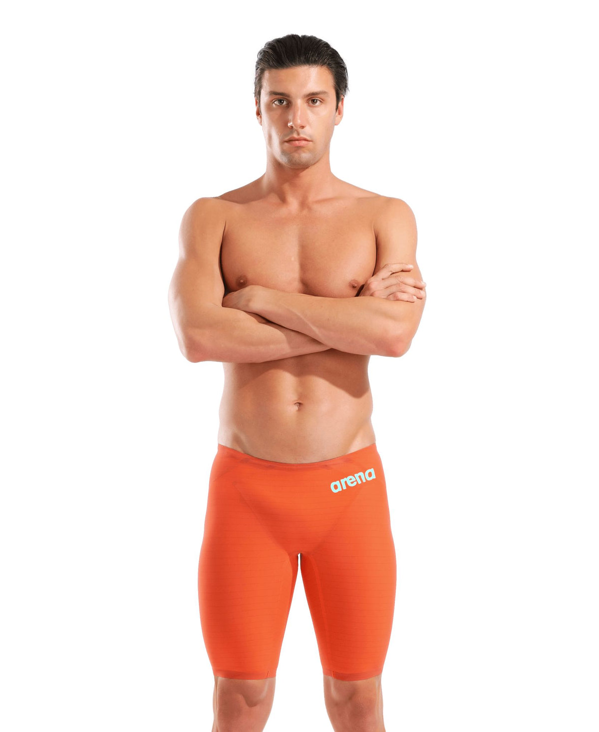 ARENA MENS POWERSKIN SUNSET CORAL CARBON AIR² JAMMER