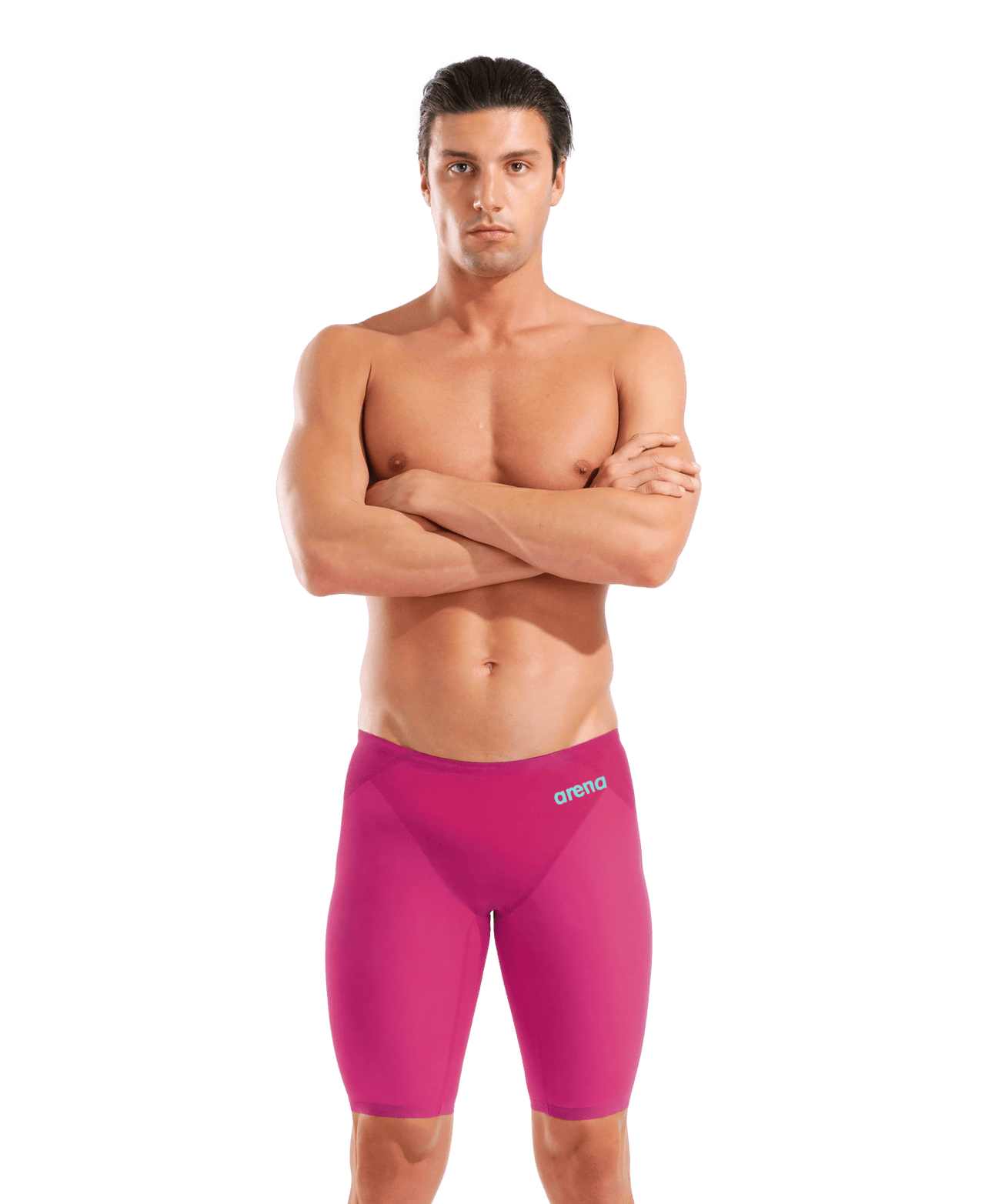 ARENA MENS POWERSKIN VELOCE VIOLET SURGE JAMMER - Pink