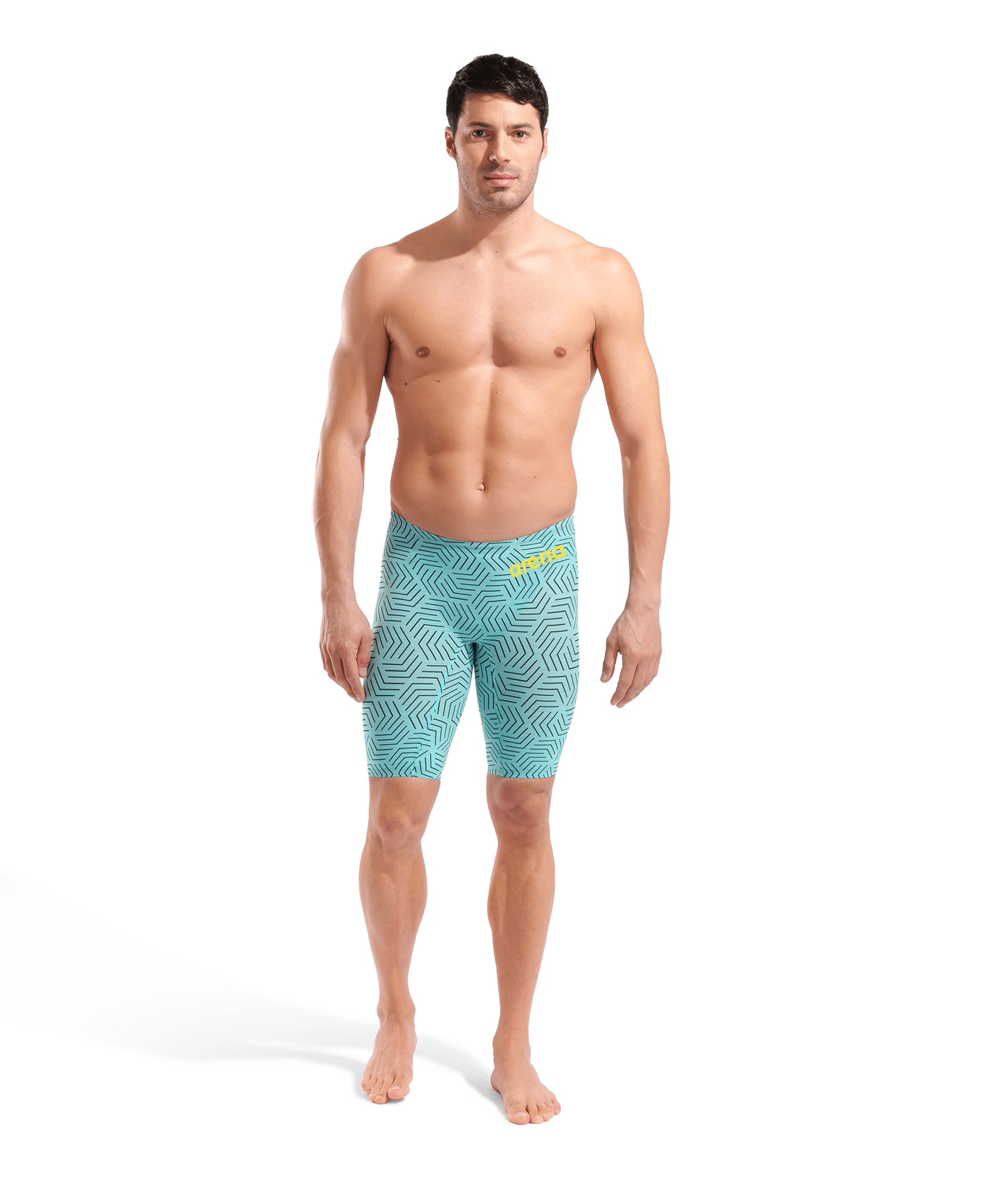 ARENA MENS POWERSKIN WATER MAZE CARBON AIR² JAMMER - Aqua