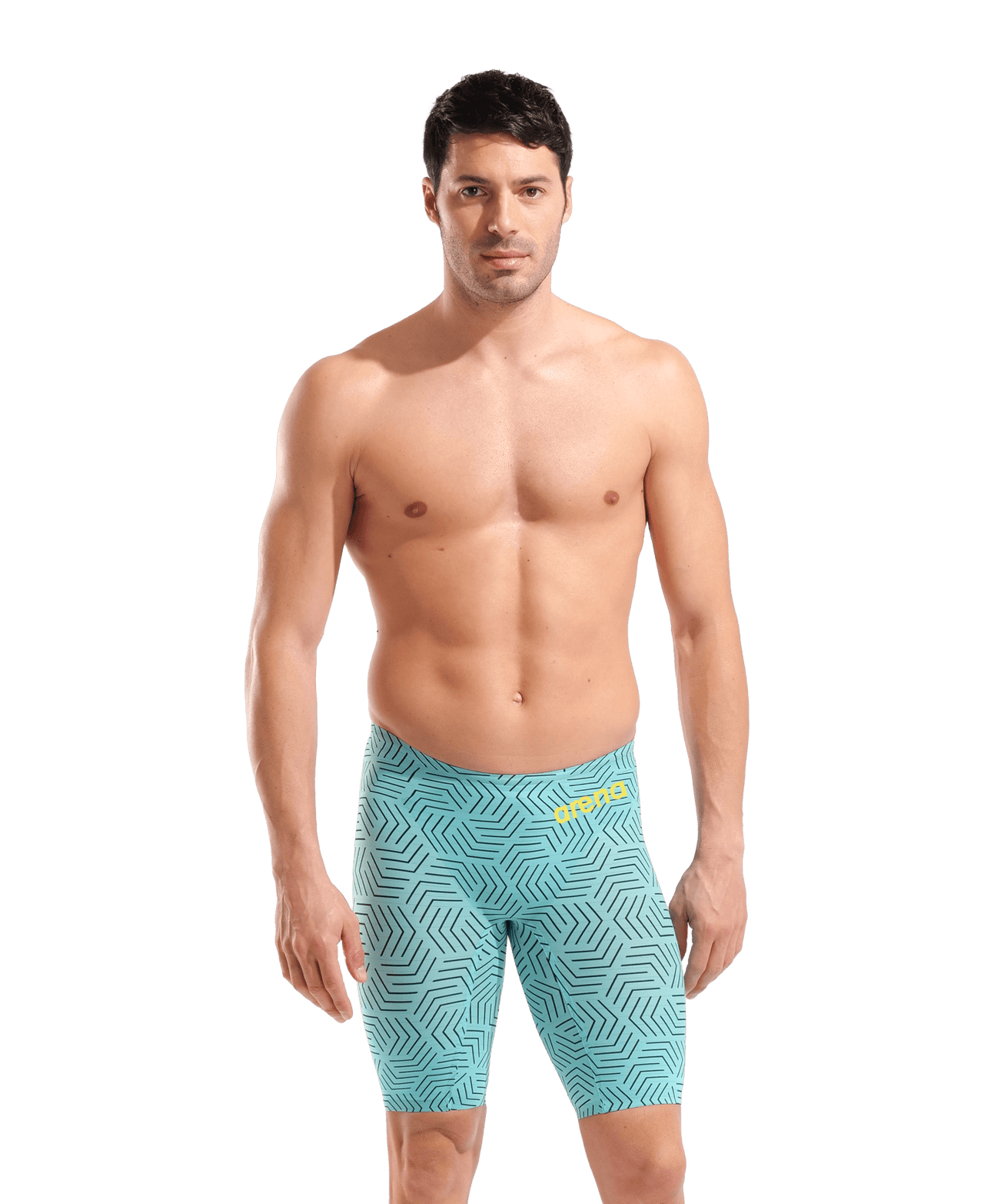 ARENA MENS POWERSKIN WATER MAZE CARBON AIR² JAMMER - Aqua