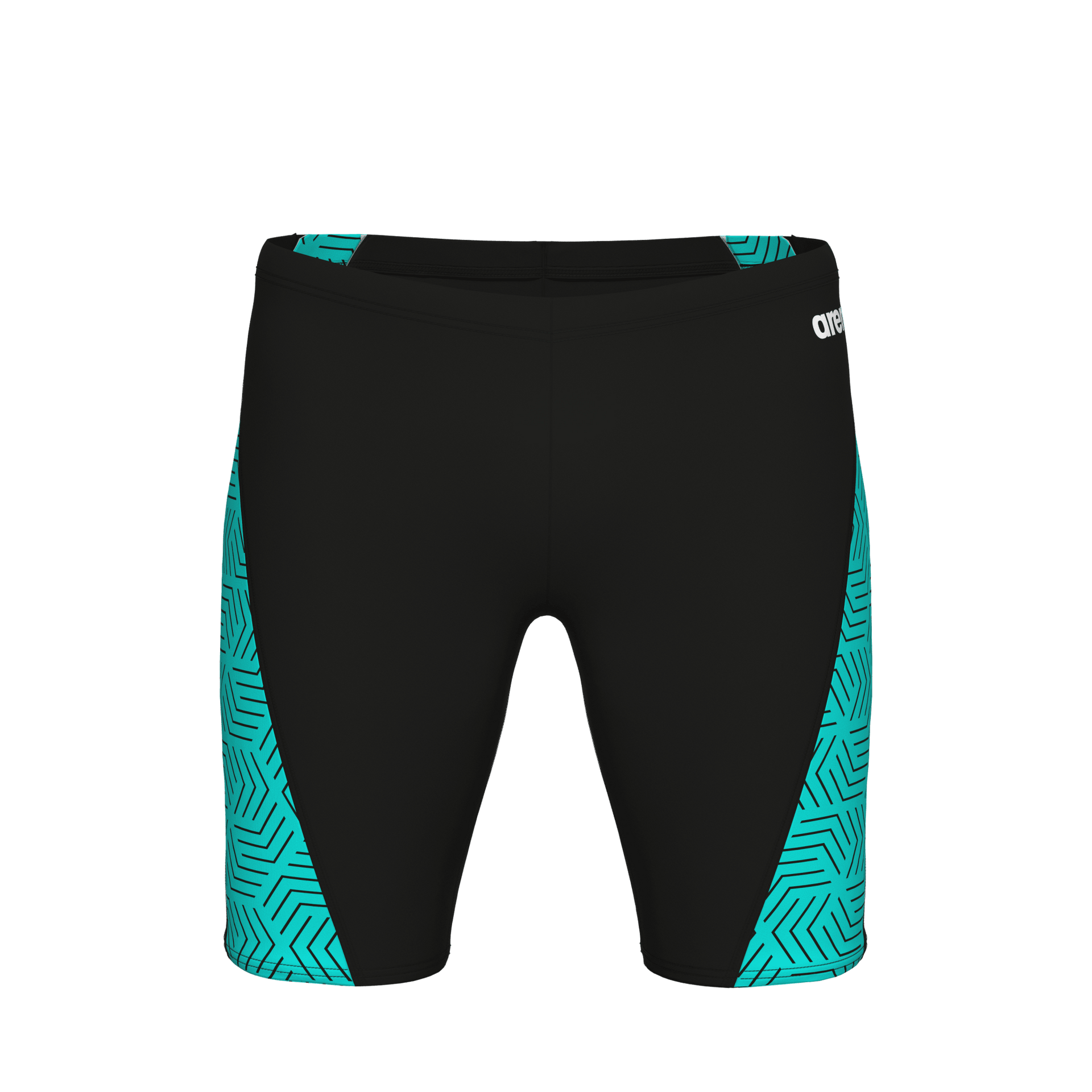 ARENA MENS WATER MAZE ALLOVER JAMMER - Aqua