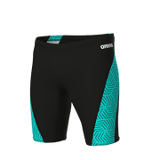 ARENA MENS WATER MAZE ALLOVER JAMMER - Aqua