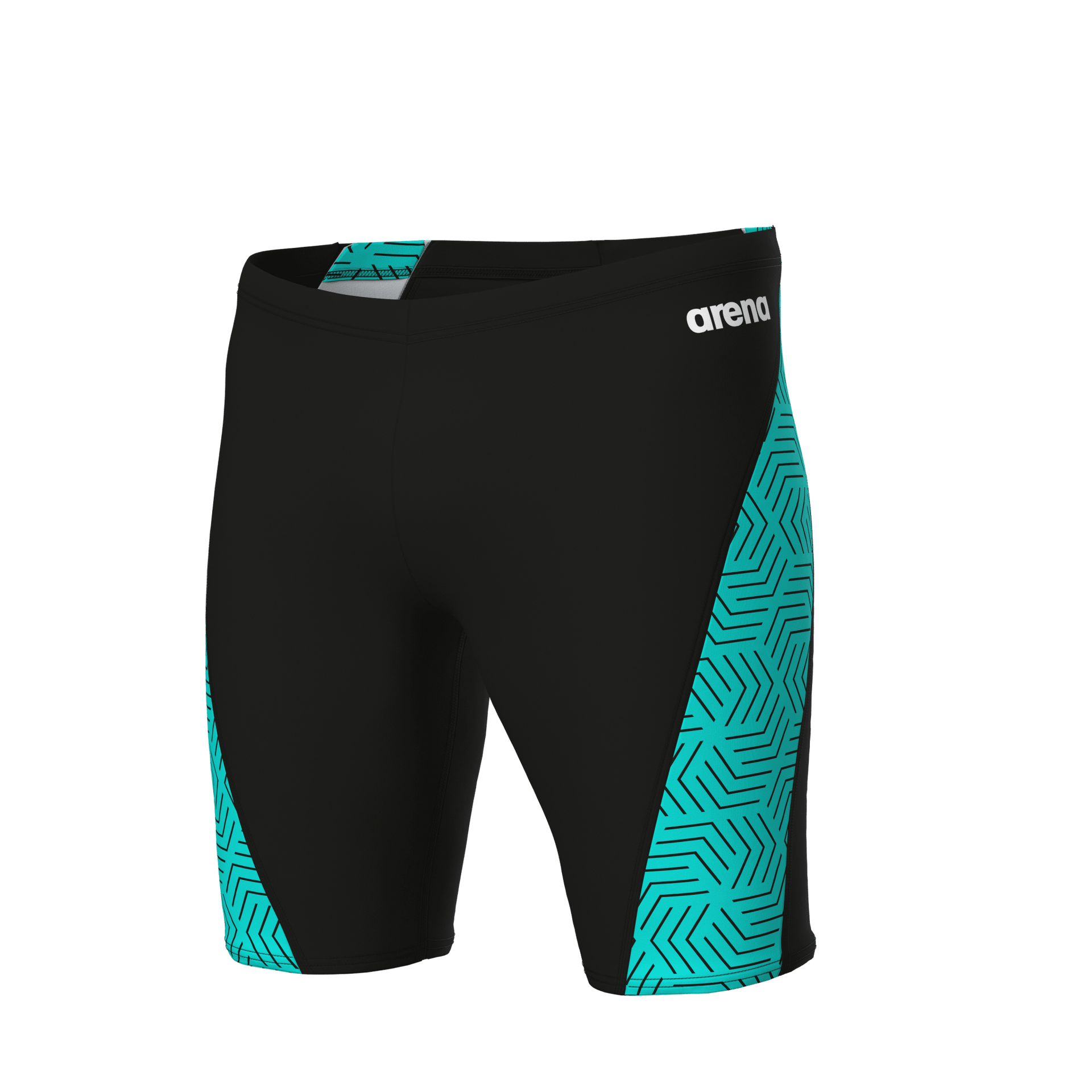 ARENA MENS WATER MAZE ALLOVER JAMMER - Aqua