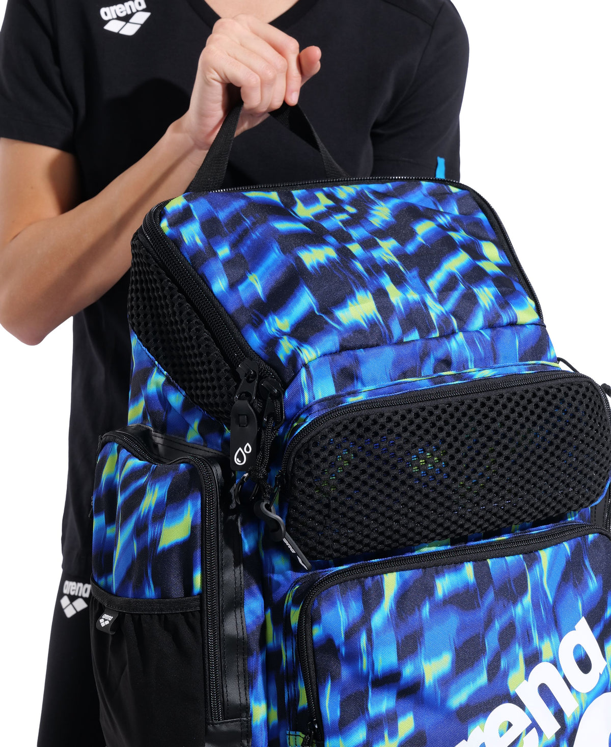 ARENA ONE GO BACKPACK 45L ALLOVER AQUA GLEAM