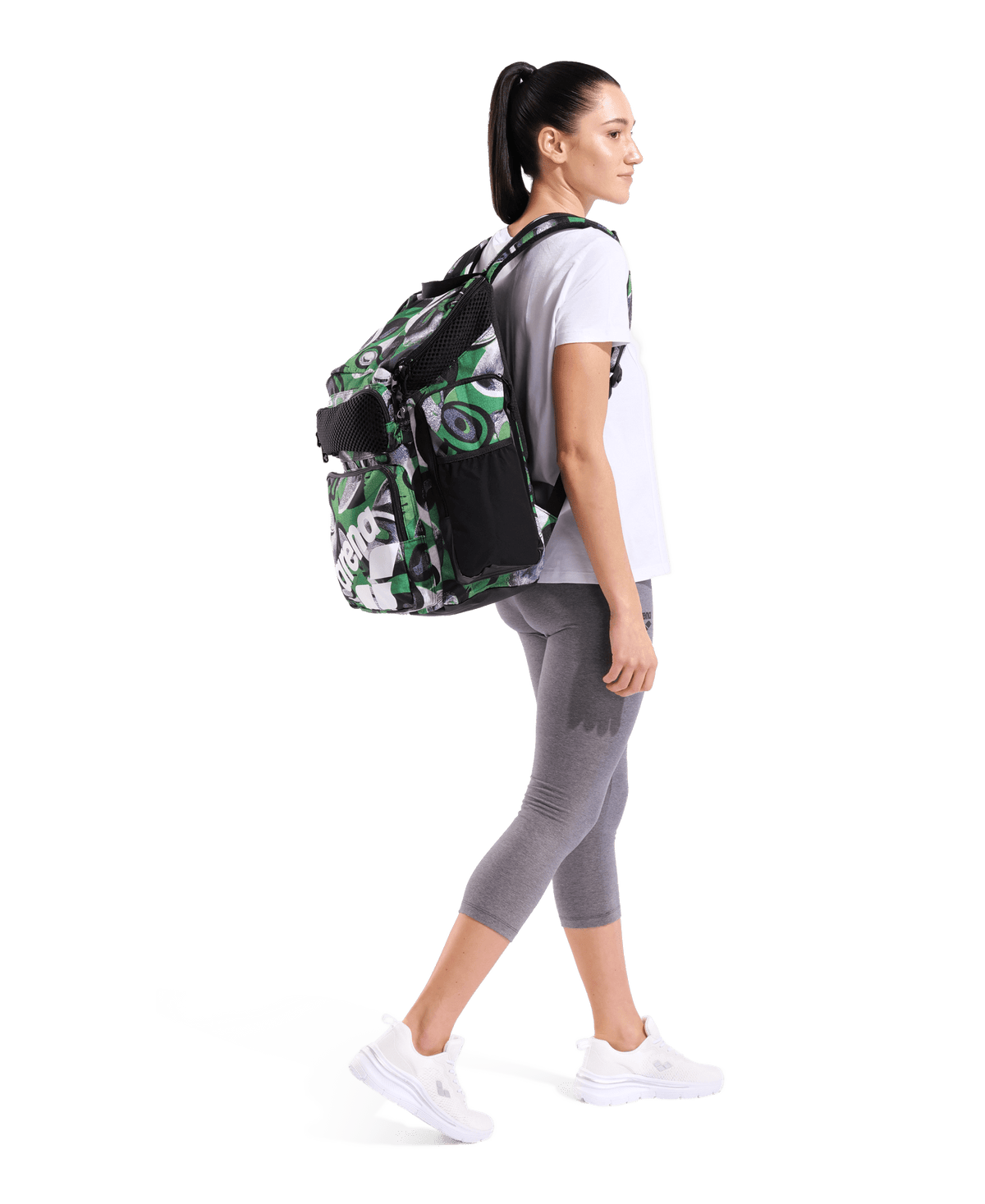 ARENA ONE GO BACKPACK 45L ALLOVER KENTE - Green