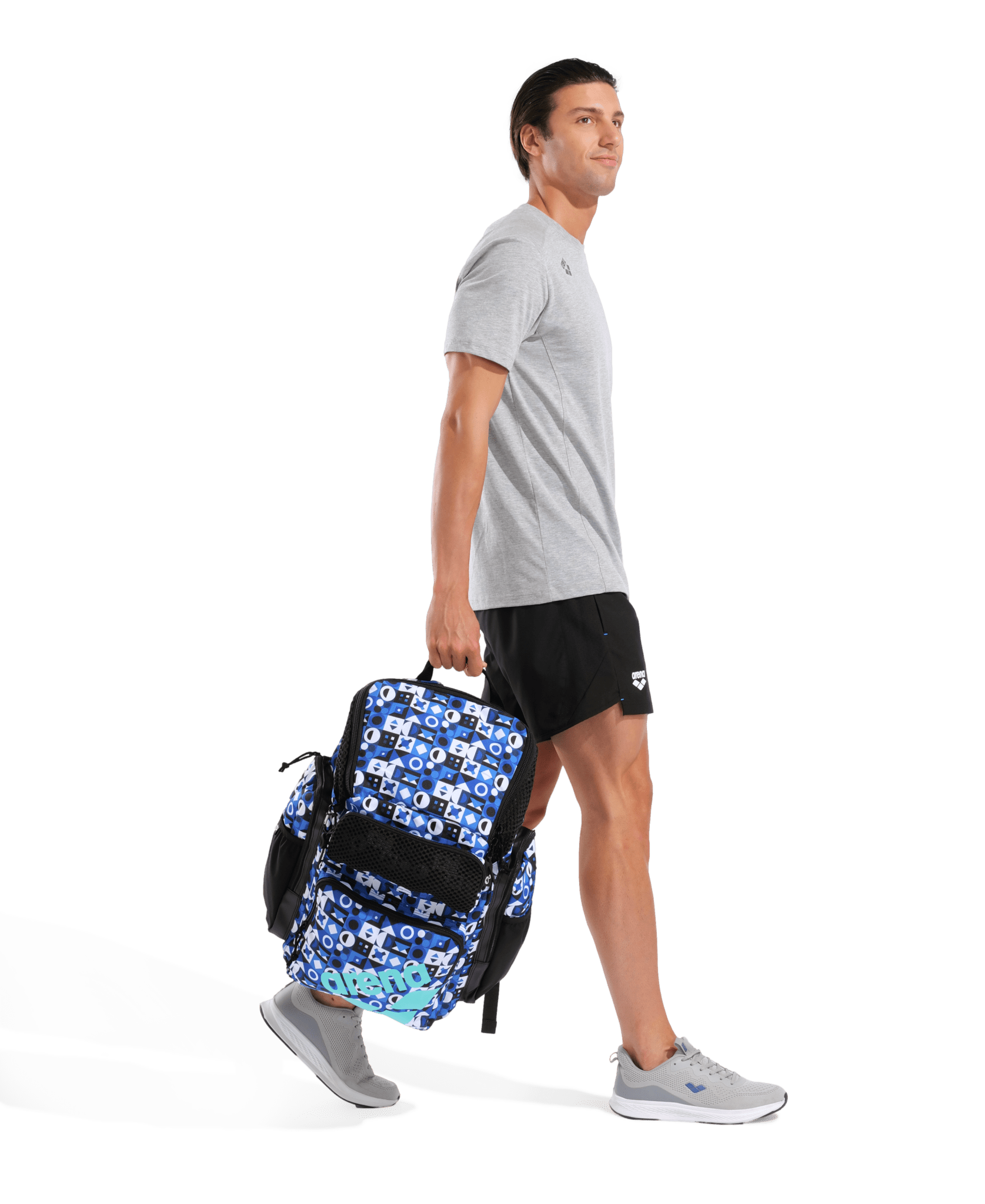 ARENA ONE GO BACKPACK 45L ALLOVER PIECES - Blue