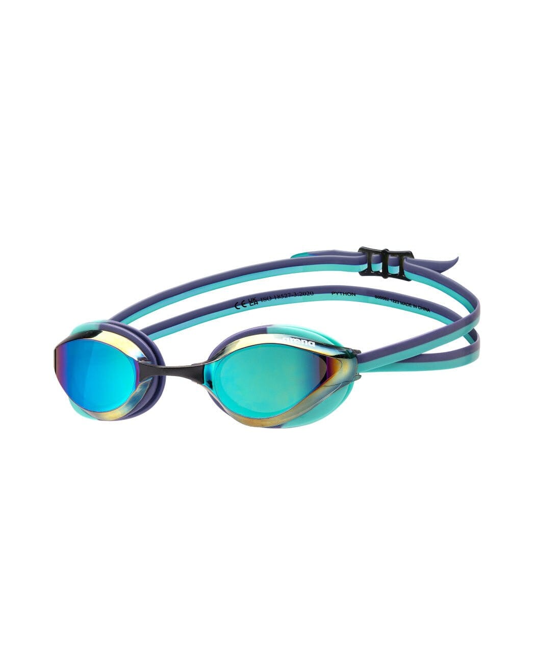 ARENA PYTHON MIRROR GOGGLES TURQUOISE LENSES