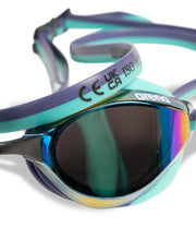 ARENA PYTHON MIRROR GOGGLES TURQUOISE LENSES