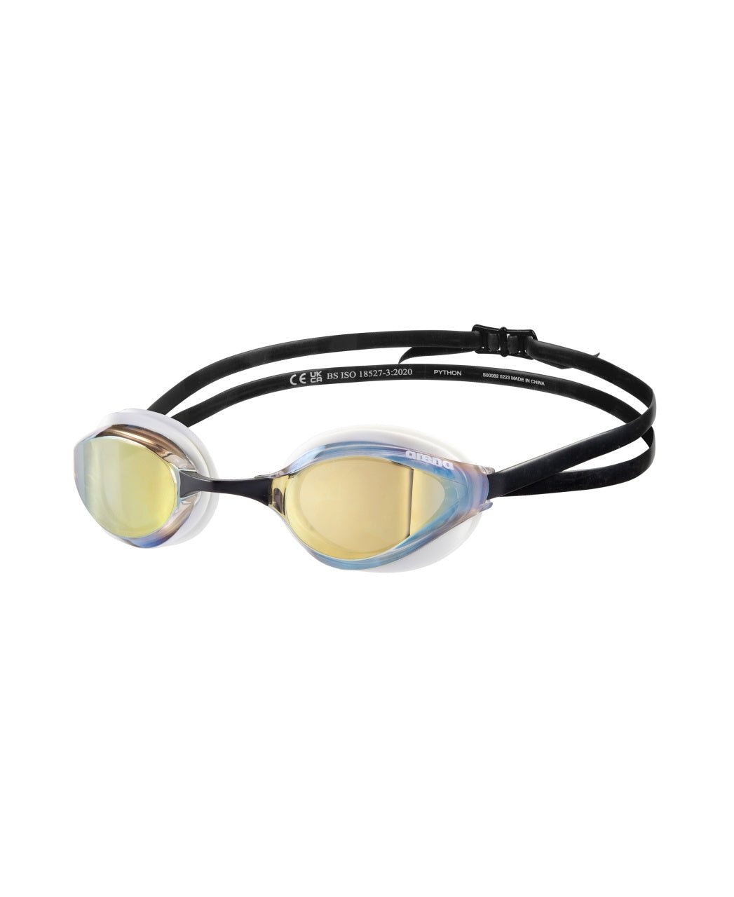 ARENA PYTHON MIRROR GOLD LENSES - White