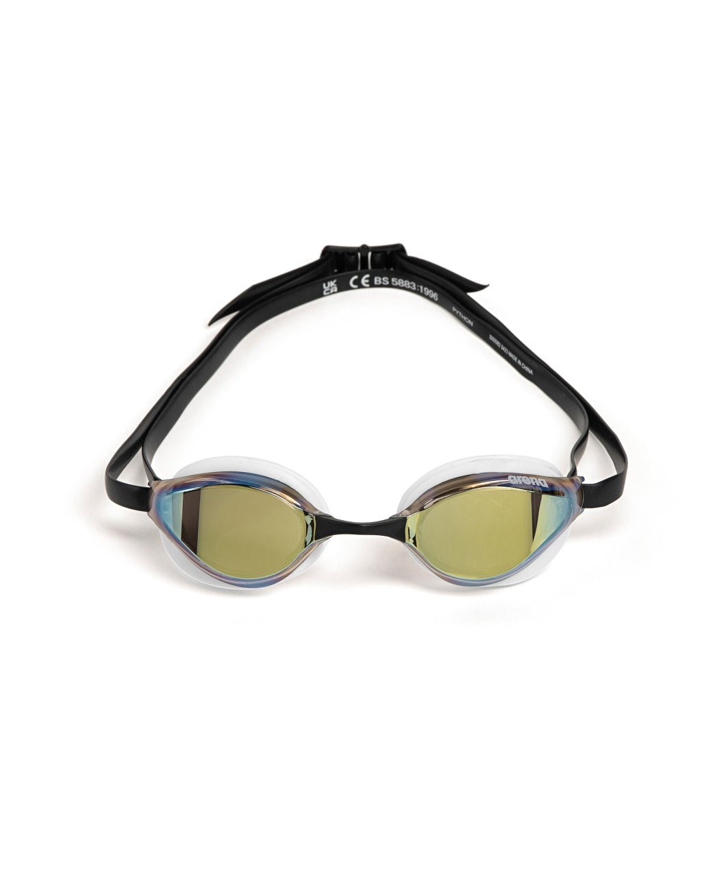 ARENA PYTHON MIRROR GOLD LENSES - White