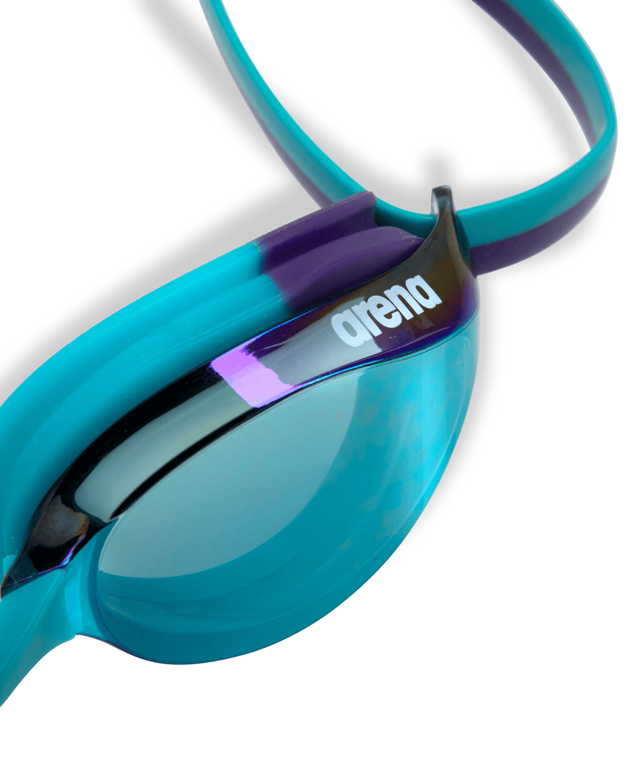 ARENA PYTHON MIRROR JUNIOR EMERALD LENSES - Turquoise