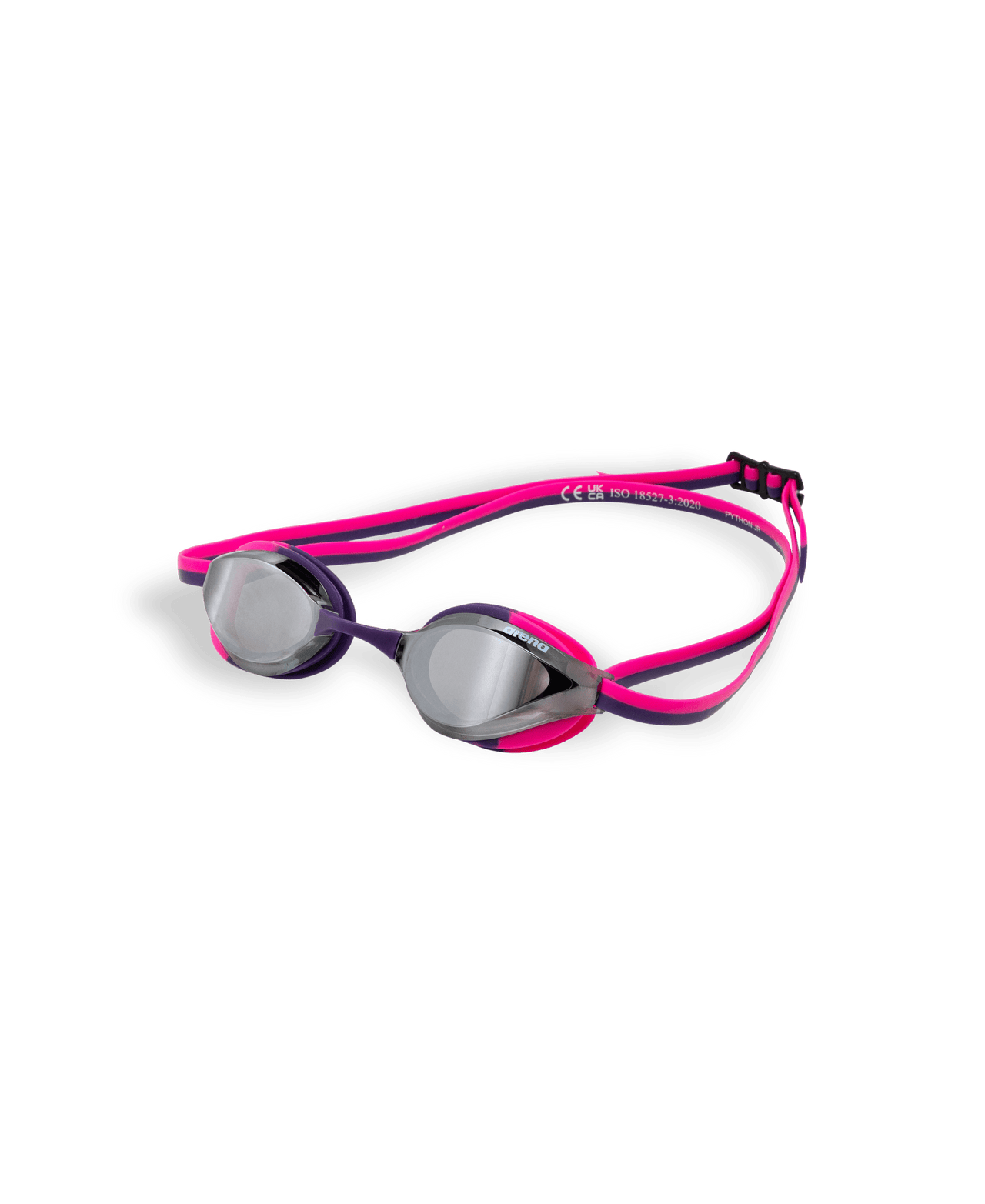 ARENA PYTHON MIRROR JUNIOR SILVER LENSES - Pink