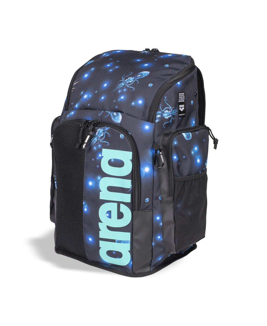 ARENA SPIKY III BACKPACK 45 ALLOVER AQUA - Navy